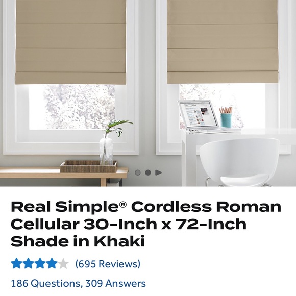 Real Simple cordless shade - Picture 5 of 10